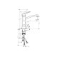 Змішувач Hansgrohe Logis M31 220 для кухні з запірним клапаном (71834000)