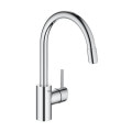 Смеситель кухонный с вытяжным душем GROHE CONCETTO хром латунь 32663003