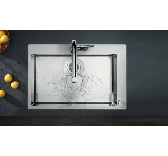 Смеситель hansgrohe Metris Select M71 для кухонной мойки под сталь 73806800