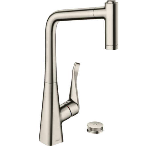 Змішувач hansgrohe Metris Select M71 для кухонної мийки, під сталь 73806800