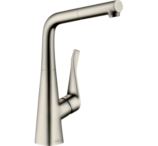 Смеситель hansgrohe Metris M71 для кухонной мойки под сталь 73812800