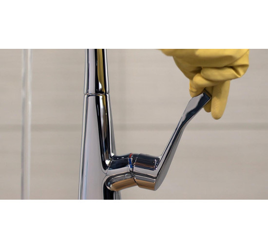 Змішувач hansgrohe Metris для кухонної мийки 14822800 під сталь