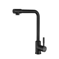 Чорний змішувач для кухні з нержавіючої сталі Nett WB-33