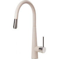 Змішувач для мийки Deante Aster бежевий з висувним носиком (BCA 772M)