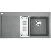 Кухонна мийка Franke Mythos MTG 651-100, крило зліва (114.0594.822) гранітна - врізна - колір Сірий камінь