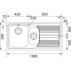 Кухонная мойка Franke Logica Line LLL 651 (101.0381.836) нержавеющая сталь - врезная - декорированная чаша справа