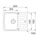 Кухонна мийка Franke Antea AZG 611-62 (114.0499.160) гранітна - врізна - оборотна - колір Онікс