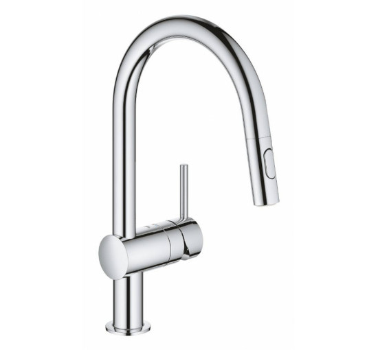 Змішувач для кухні з висувним виливом Grohe Minta 32321002