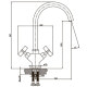 Смеситель кухонный Romzha Mitika