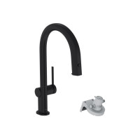 Смеситель Hansgrohe Aqittura M91 FilterSystem 210 1jet pull-out Sbox кухонный (76826670) Matt Black