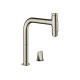 Змішувач Hansgrohe Metris Select 200 кухонний з витяжним виливом 2Jet на 2 отвори Sbox Steel Finis (73818800)