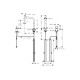 Змішувач Hansgrohe Metris Select 200 кухонний з витяжним виливом 2Jet на 2 отвори Sbox Steel Finis (73818800)