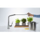 Змішувач Hansgrohe Metris Select 320 2jet кухонний з витяжним виливом (73820000)