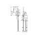 Смеситель Hansgrohe Talis 210 2jet кухонный с вытяжным изливом Sbox (72801000)