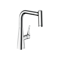 Змішувач Hansgrohe Metris Select 220 кухонний з витяжним душем (14834000)
