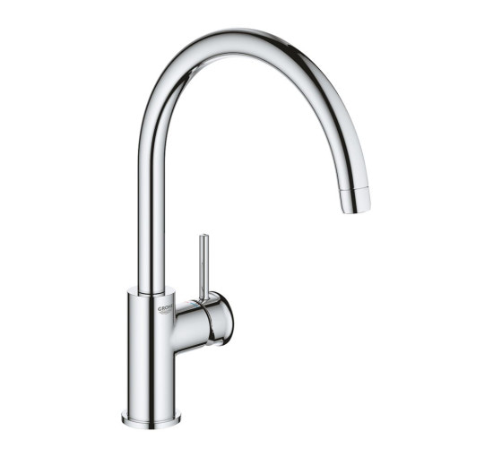 Смеситель для кухни однорычажный GROHE BauClassic хром латунь 31535001