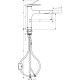 Смеситель hansgrohe Zesis M33 с выдвижным сливом для кухонной мойки, хром 74822000