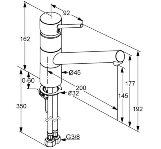 Змішувач для кухні DN 10 Scope (339300575), Kludi