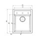 Кухонная мойка Franke Sirius SID 610-40 (114.0498.002) из тектонайта - врезная - цвет Маскарпоне