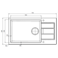 Кухонная мойка Franke Sirius SID 611-78 XL Slim (114.0497.982) из тектонайта - врезная - оборотная - цвет Белый (2 отверстия)