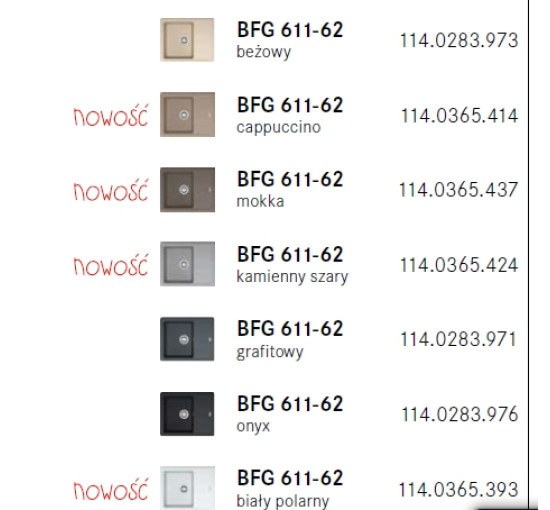 Кухонна мийка Franke BASIS BFG 611-62 бежевий 620x500 (114.0272.595)