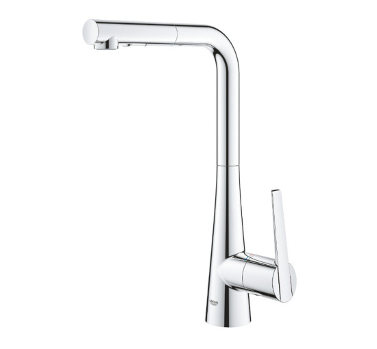 Смеситель для кухни с выдвижным изливом Grohe Zedra 32553002