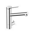 Змішувач Hansgrohe Zesis M33 200 1jet кухонний з запірним клапаном, CoolStart (74807000) Chrome