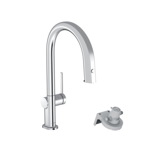 Смеситель Hansgrohe Aqittura M91 FilterSystem 210 1jet pull-out кухонный (76803000) Chrome