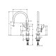 Змішувач Hansgrohe Talis 220 кухонний (72804000)