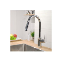 Змішувач Hansgrohe Focus 240 2jet для кухні з висувним виливом Sbox (73880000)