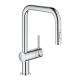 Смеситель для кухни с выдвижной воронкой GROHE Vento хром латунь 30439000