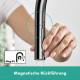 Смеситель для кухни с выдвижной воронкой HANSGROHE Talis M54&sBox сатин латунь 72801340