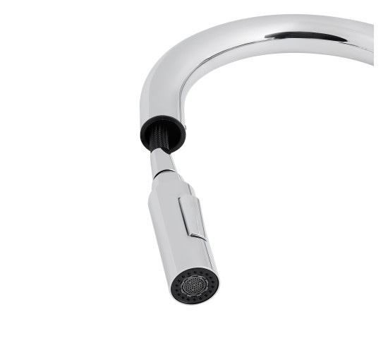 Змішувач для кухні Qtap Lenicka 9138103UC з висувним виливом