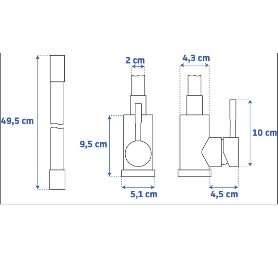 смеситель для кухни Rea Clever с изогнутым изливом, черный/золото (REA-B5219)