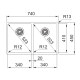 Кухонна мийка Franke Box BXX 220 / 120-34-34 (127.0370.188) нержавіюча сталь - монтаж врізний, у рівень або під стільницю - полірована