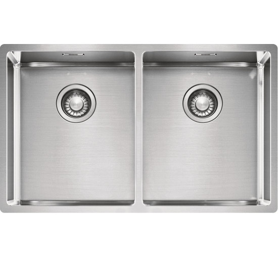 Кухонна мийка Franke Box BXX 220 / 120-34-34 (127.0370.188) нержавіюча сталь - монтаж врізний, у рівень або під стільницю - полірована