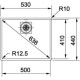 Кухонная мойка Franke Centinox CEX 610-50 / 210-50 (127.0187.266) нержавеющая сталь - монтаж врезной или в уровень со столешницей - полированная разделочная доска, сушилка и коландер в комплекте