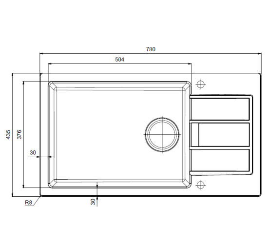 Кухонная мойка Franke Sirius SID 611-78 XL Slim (114.0497.983) из тектонайта - врезная - оборотная - цвет Маскарпоне (2 отверстия)