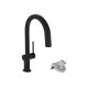 Смеситель Hansgrohe Aqittura M91 FilterSystem 210 1jet pull-out кухонный (76803670) Matt Black