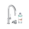 Змішувач Hansgrohe Aqittura M91 FilterSystem 210 1jet pull-out Sbox кухонний сет з Harmony (76800000) Chrome