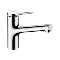 Змішувач Hansgrohe Zesis M33 150 2jet кухонний з витяжним виливом sBox Lite (74803000) Chrome