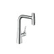 Змішувач Hansgrohe Metris Select 240 2jet кухонний з витяжним виливом (73822000)