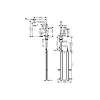 Змішувач Hansgrohe Talis 270 1jet кухонний з витяжним виливом Sbox (72809000)