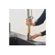Смеситель Hansgrohe Talis M54 270 1jet кухонный с вытяжным изливом (72808800) Stainless Steel