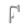 Змішувач Hansgrohe Metris Select 240 2jet кухонний з витяжним виливом Sbox (73817000)