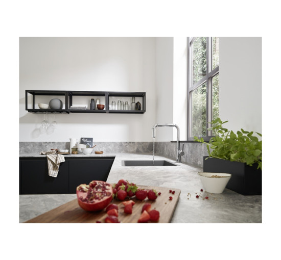 Смеситель Hansgrohe Talis M54 U 220 кухонный Stainless Steel (72806800)