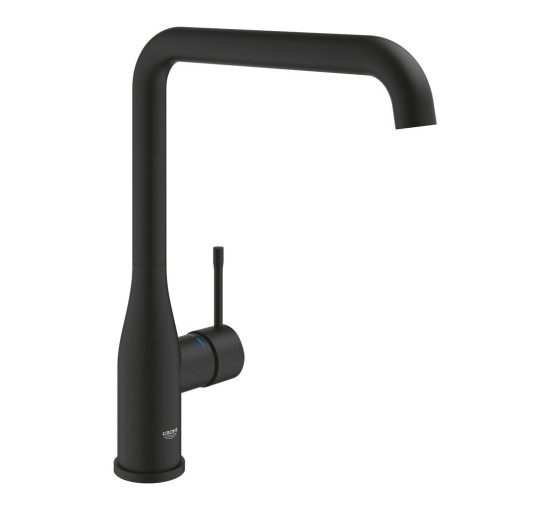 Смеситель для кухни однорычажный GROHE Essence черный латунь 30505KF0
