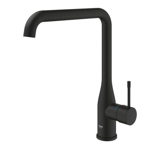 Смеситель для кухни однорычажный GROHE Essence черный латунь 30505KF0