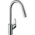 Смеситель hansgrohe Focus M41 для кухонной мойки с выдвижным душем, хром 31833000