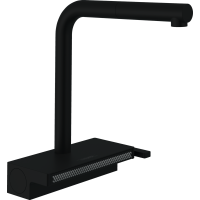 Смеситель hansgrohe Aquno Select M81 для кухонной мойки с выдвижным душем, черный матовый 73836670